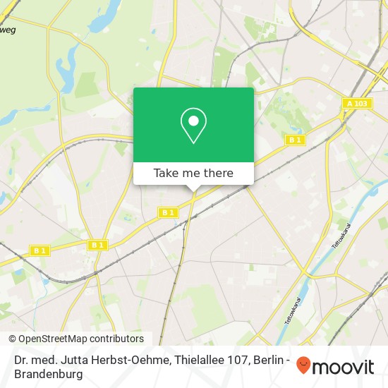 Dr. med. Jutta Herbst-Oehme, Thielallee 107 map