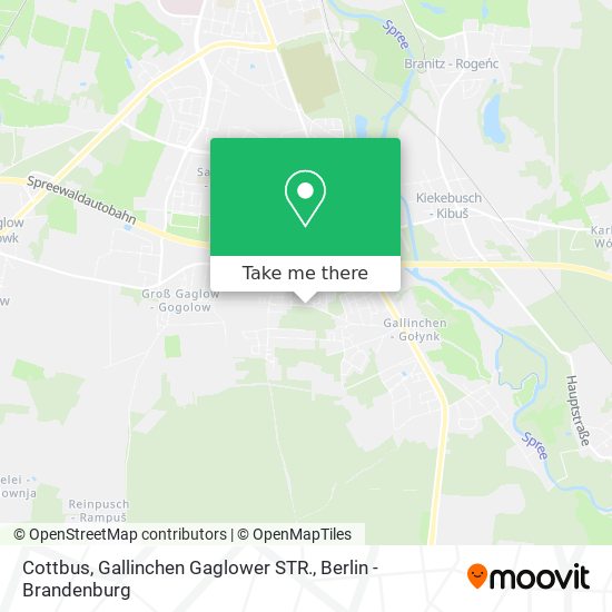 Cottbus, Gallinchen Gaglower STR. map