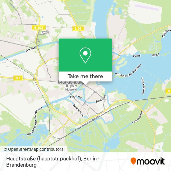 Карта Hauptstraße (hauptstr packhof)