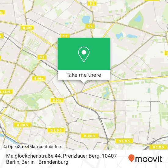 Maiglöckchenstraße 44, Prenzlauer Berg, 10407 Berlin map