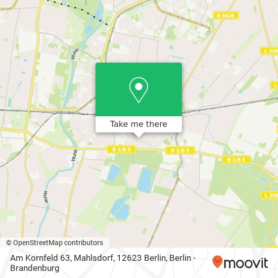 Am Kornfeld 63, Mahlsdorf, 12623 Berlin map