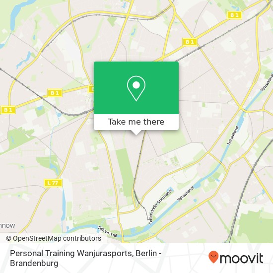 Карта Personal Training Wanjurasports