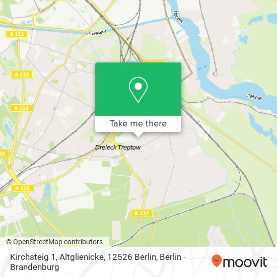 Kirchsteig 1, Altglienicke, 12526 Berlin map