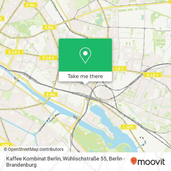 Kaffee Kombinat Berlin, Wühlischstraße 55 map