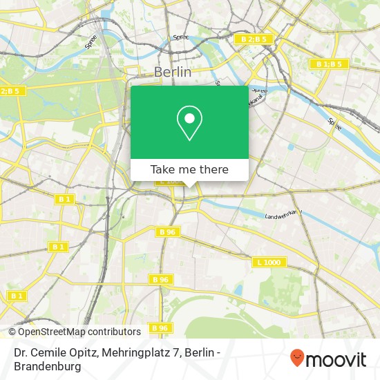 Карта Dr. Cemile Opitz, Mehringplatz 7