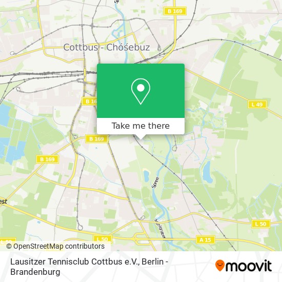 Lausitzer Tennisclub Cottbus e.V. map