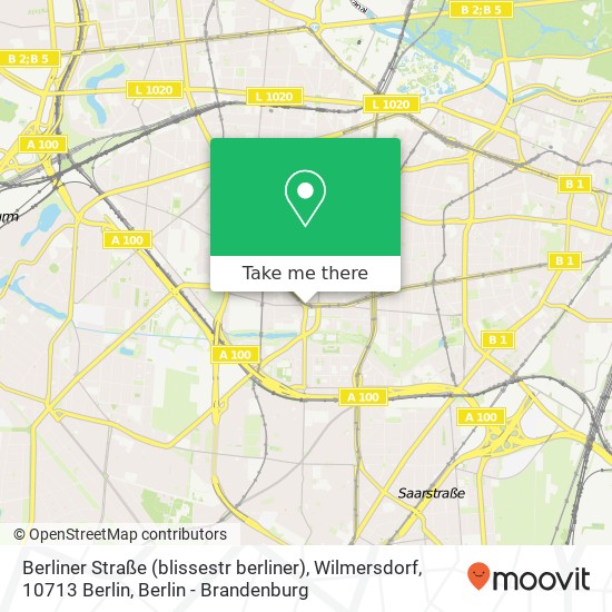 Карта Berliner Straße (blissestr berliner), Wilmersdorf, 10713 Berlin