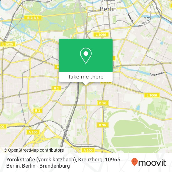 Yorckstraße (yorck katzbach), Kreuzberg, 10965 Berlin map