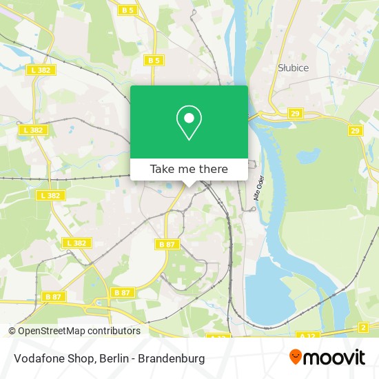 Vodafone Shop map