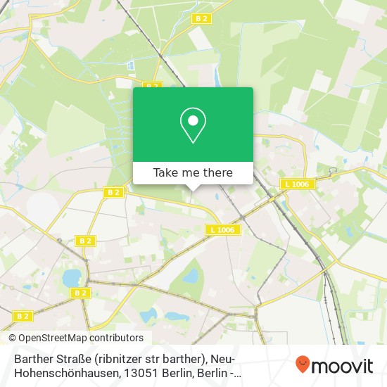 Barther Straße (ribnitzer str barther), Neu-Hohenschönhausen, 13051 Berlin map