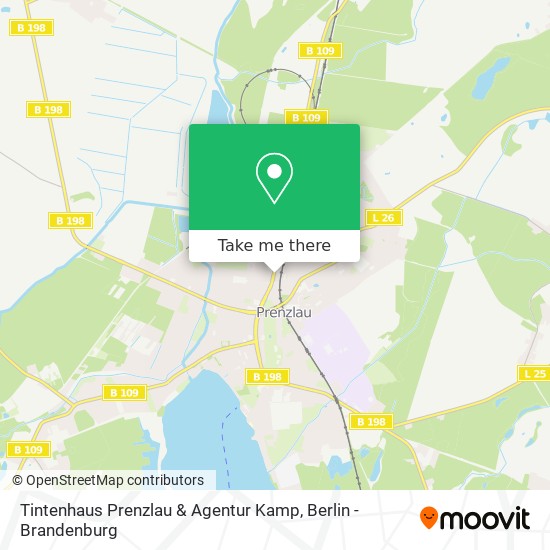 Карта Tintenhaus Prenzlau & Agentur Kamp