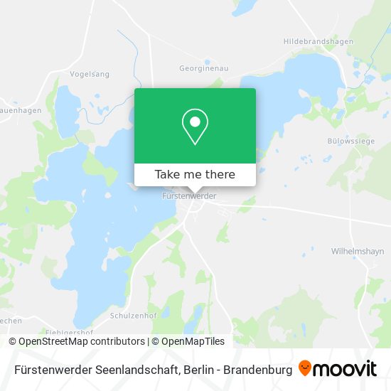 Fürstenwerder Seenlandschaft map