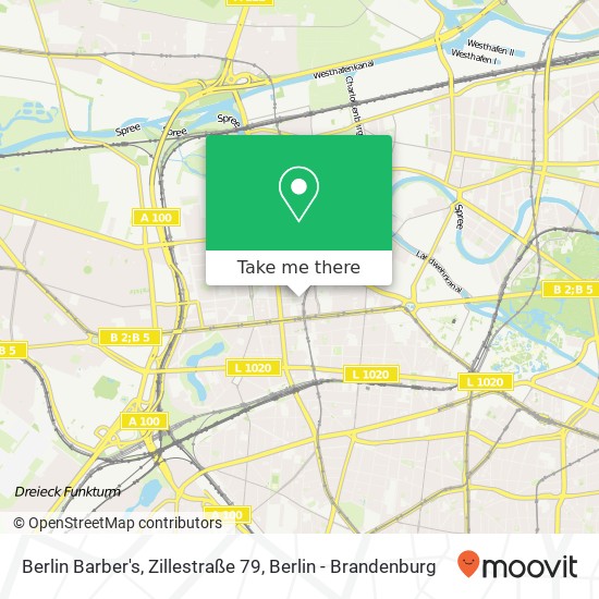 Berlin Barber's, Zillestraße 79 map