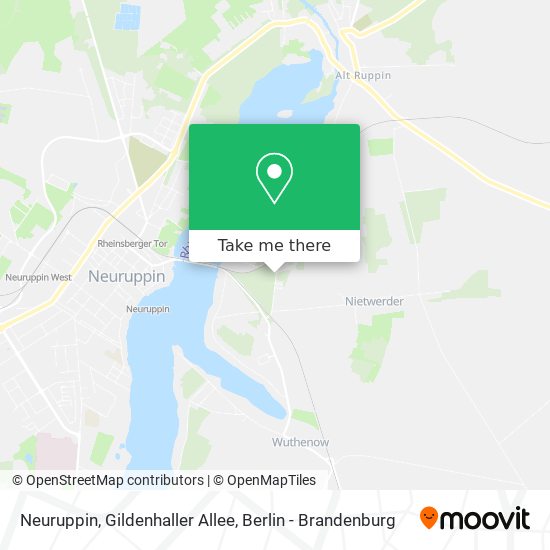 Neuruppin, Gildenhaller Allee map