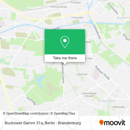 Buckower Damm 31a map