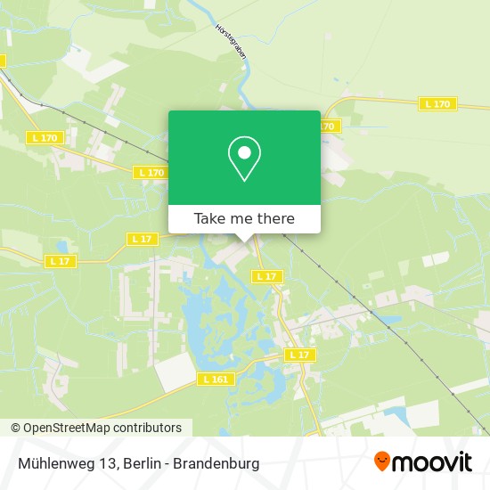 Mühlenweg 13 map