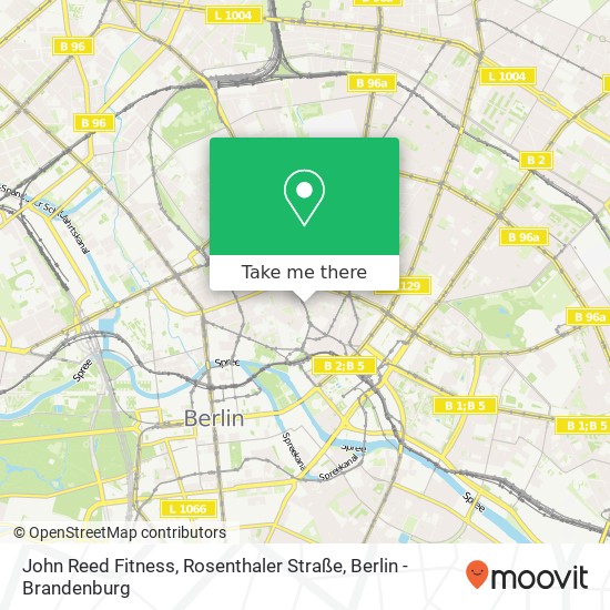 John Reed Fitness, Rosenthaler Straße map