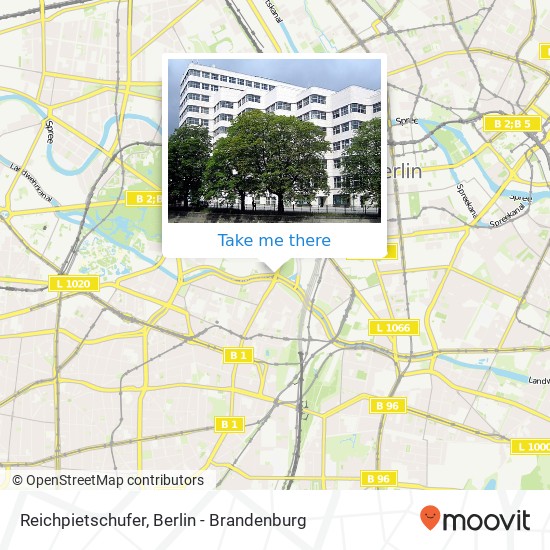 Карта Reichpietschufer, Tiergarten, 10785 Berlin