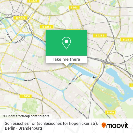 Schlesisches Tor (schlesisches tor köpenicker str) map