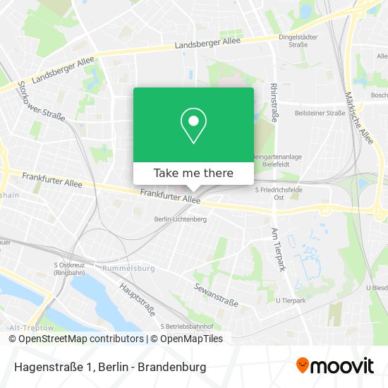 Hagenstraße 1 map