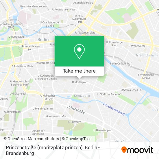 Prinzenstraße (moritzplatz prinzen) map