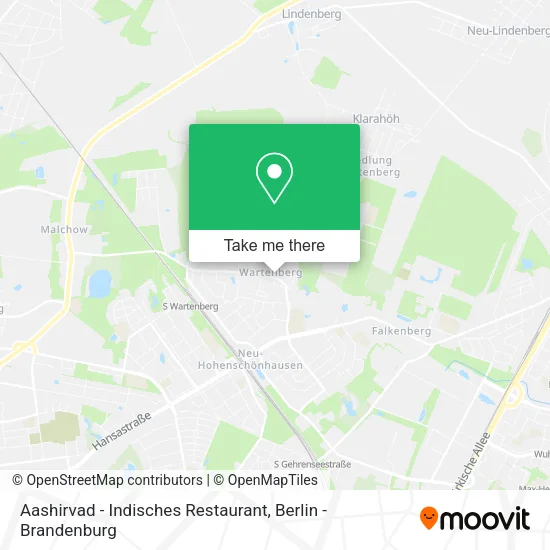 Карта Aashirvad - Indisches Restaurant