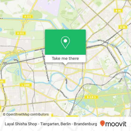 Layal Shisha Shop - Tiergarten, Beusselstraße 18 map