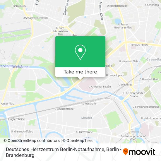 Deutsches Herzzentrum Berlin-Notaufnahme map
