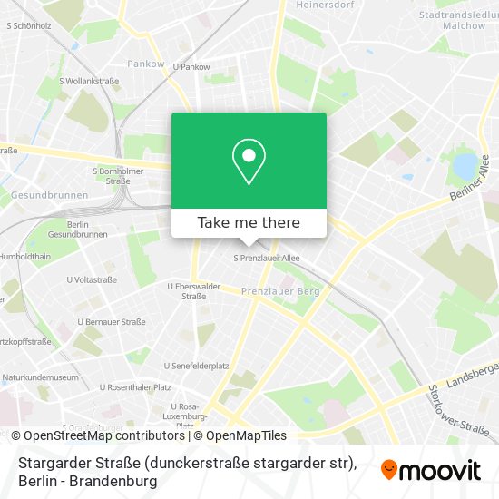 Stargarder Straße (dunckerstraße stargarder str) map