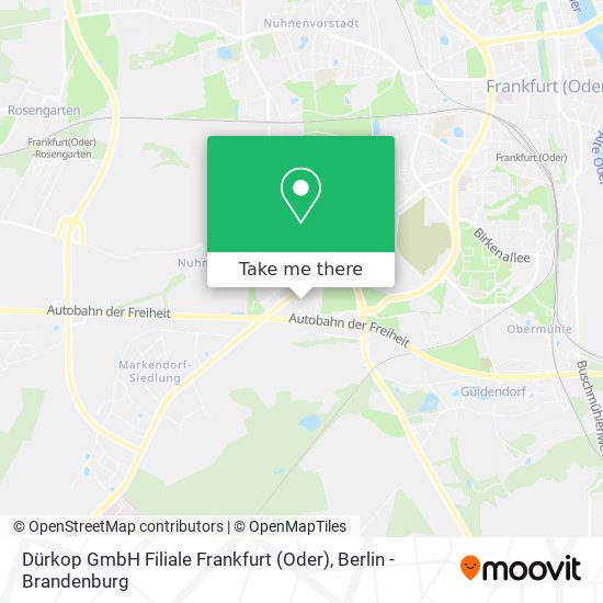 Dürkop GmbH Filiale Frankfurt (Oder) map