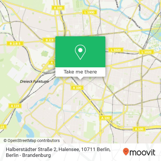 Halberstädter Straße 2, Halensee, 10711 Berlin map