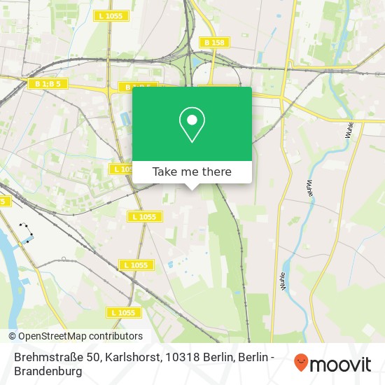 Brehmstraße 50, Karlshorst, 10318 Berlin map