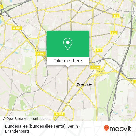 Bundesallee (bundesallee senta), Friedenau, 12159 Berlin map