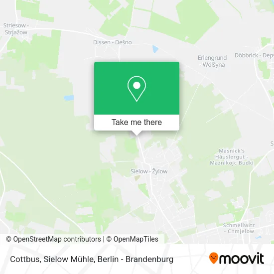 Cottbus, Sielow Mühle map