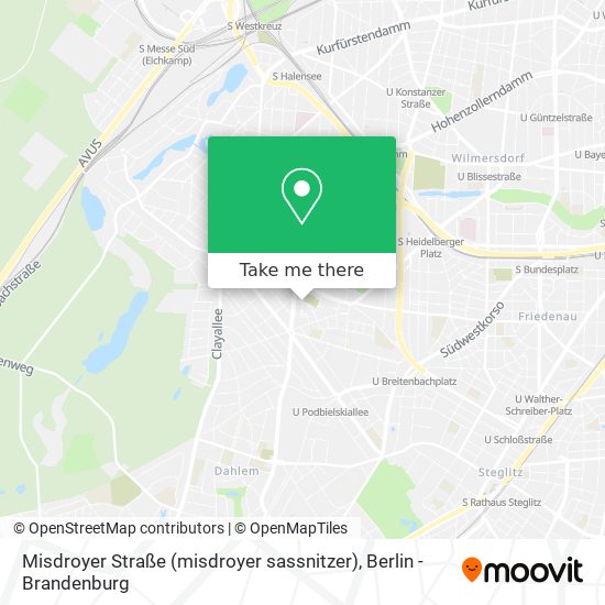 Misdroyer Straße (misdroyer sassnitzer) map