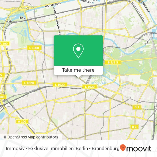 Карта Immosiv - Exklusive Immobilien, Hardenbergstraße 12