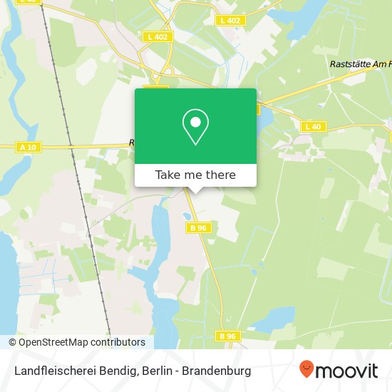 Карта Landfleischerei Bendig, Klein Kienitzer Straße 2