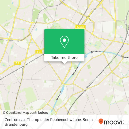 Карта Zentrum zur Therapie der Rechenschwäche, Dürerstraße