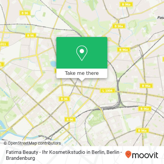 Карта Fatima Beauty - Ihr Kosmetikstudio in Berlin, Drontheimer Straße 7