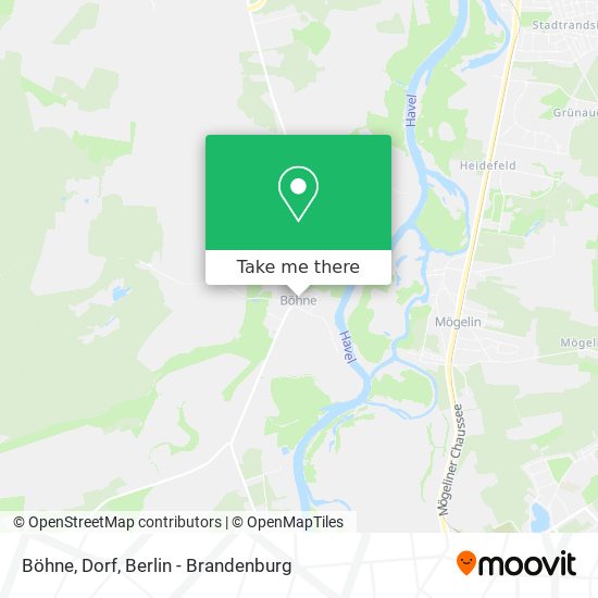 Böhne, Dorf map