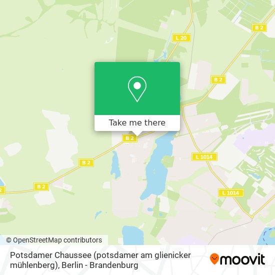 Potsdamer Chaussee (potsdamer am glienicker mühlenberg) map