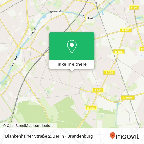 Карта Blankenhainer Straße 2, Lankwitz, 12249 Berlin