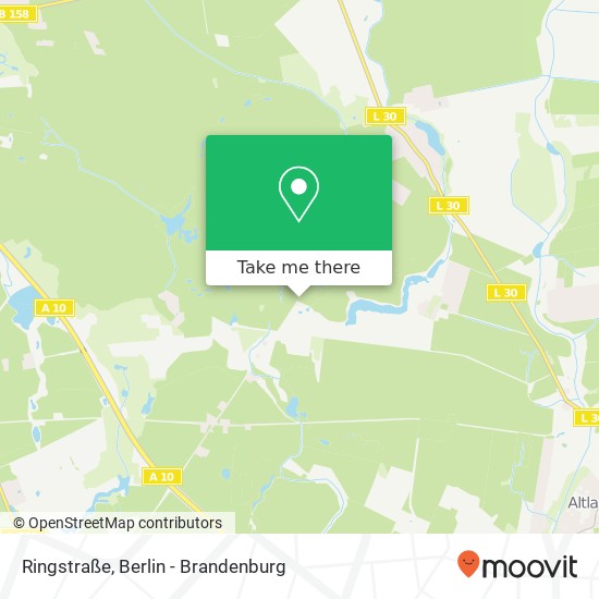 Карта Ringstraße, 16356 Altlandsberg