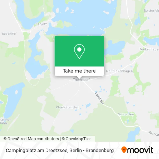 Карта Campingplatz am Dreetzsee
