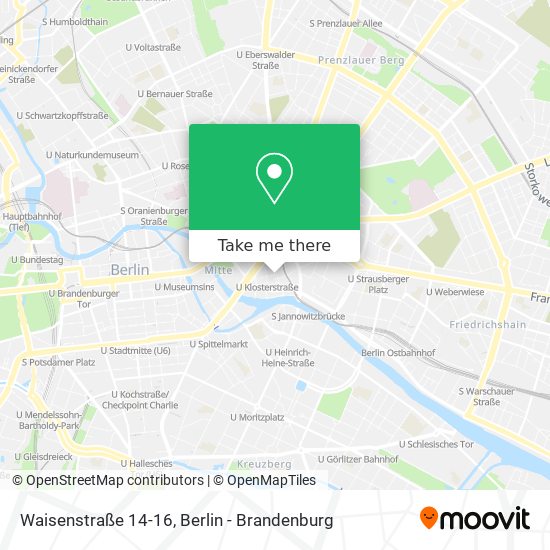 Карта Waisenstraße 14-16