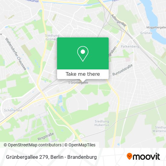 Grünbergallee 279 map