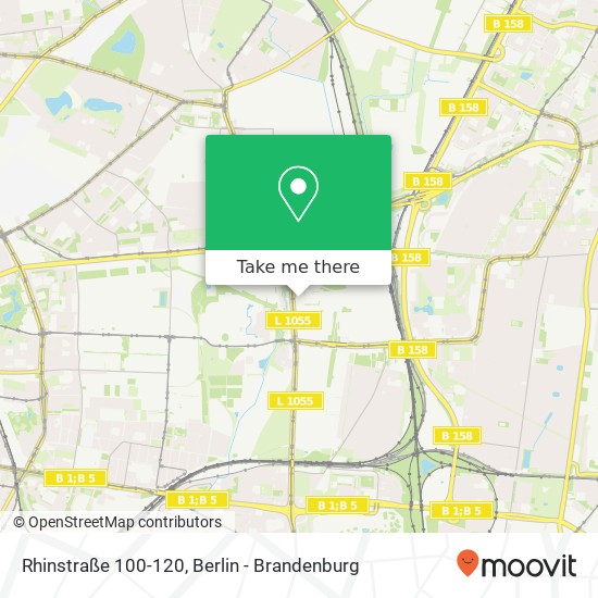 Карта Rhinstraße 100-120
