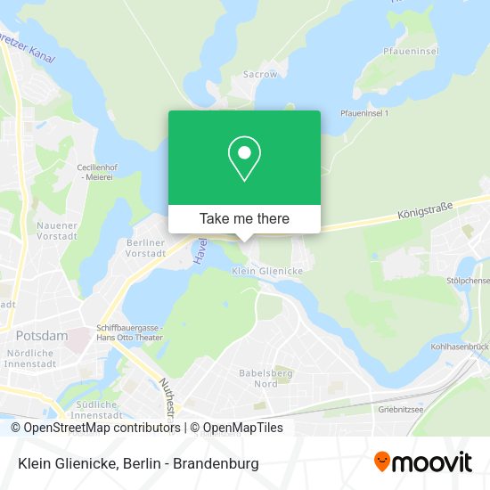 Klein Glienicke map