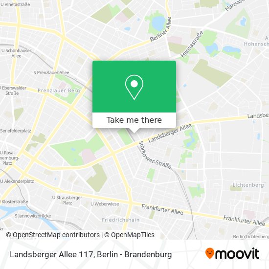 Landsberger Allee 117 map