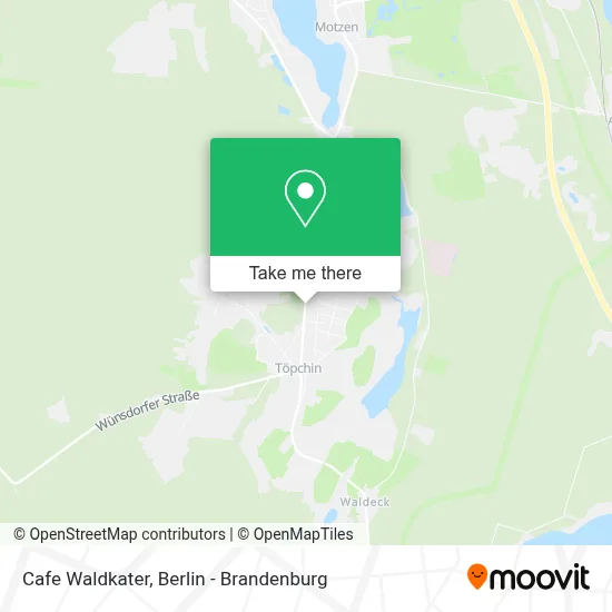 Cafe Waldkater map